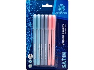 D�ugopis �elowy ASTRAPEN Satin - blister 6szt.