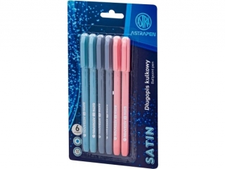 D�ugopis �elowy ASTRAPEN Satin - blister 6szt.