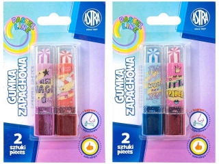 Gumka zapachowa w kszta�cie szminki ASTRA PASTEL LINE - 2 szt. blister  [opakowanie=18szt]