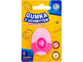 Gumka owalna z uchwytem Astra, blister 1 szt. ASPROM