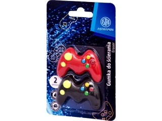 Gumka gracza Astra, blister 2 szt.