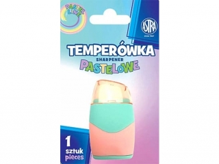 Temper�wka i gumka pastelowa 2w1  ASTRA PASTEL LINE - 1 szt. blister  [opakowanie=12szt]