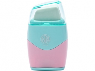 Temper�wka i gumka pastelowa 2w1  ASTRA PASTEL LINE - 1 szt. blister  [opakowanie=12szt]