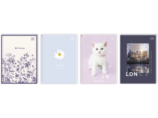 Brulion A6 96k. INTERDRUK mix kratka