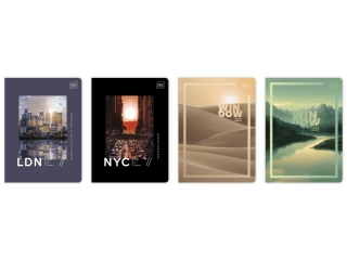 Zeszyt A5 60k. INTERDRUK Kolekcja Black&White kratka