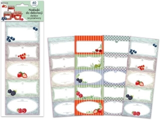 NAKLEJKI NA S�OIKI I PRZETWORY prostok�tne