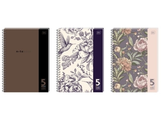 Ko�ozeszyt B5 100k. INTERDRUK UV 5 kol. registr�w kratka