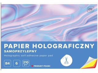 Papier holograficzny samoprzylepny B4 6k. INTERDRUK