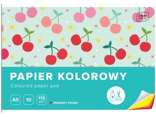 Zeszyt papierów kolorowych A5 10k. INTERDRUK