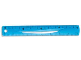 Linijka 20cm TETIS gi�tka niebieska (BL020-NB)