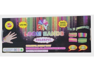 Gumki  LOOM BANDS zestaw 600 szt + akcesoria +krosno