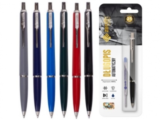 D�ugopis automatyczny 0,8 mm ZENITH 7 CLASSIC mix kolor�w + wk�ad - 1+1 szt. blister