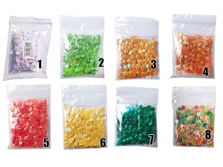 Cekiny tęczowe 6mm MIX kolor MT6