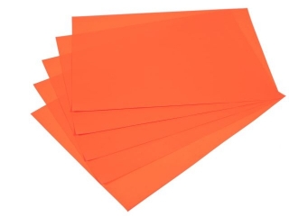 Papier samoprzylepny KRESKA A4 20ark. czerwony fluo