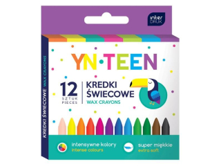 Kredki �wiecowe 12 kolor�w INTERDRUK
