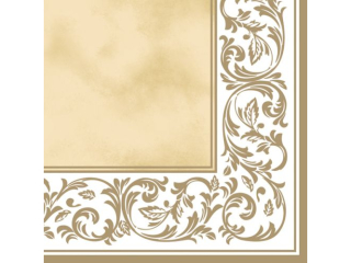 Serwetki POL-MAK Maki Lunch 33cm 20szt. Rococo Pattern Ecru SLOG000802 [