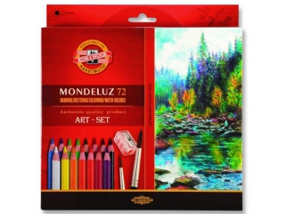 Kredki akwarelowe KOH-I-NOOR Mondeluz 72 kolory + p�dzel