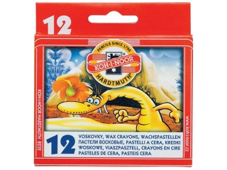 Kredki woskowe 12 kolor�w KOH-I-NOOR (8232)