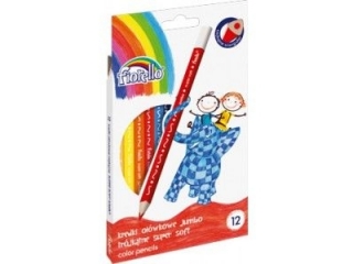 Kredki FIORELLO Jumbo 12 kolor�w Supermi�kkie