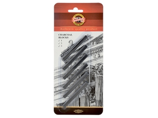 W�giel prasowany w sztyfcie KOH-I-NOOR 7x7mm opakowanie 6 sz