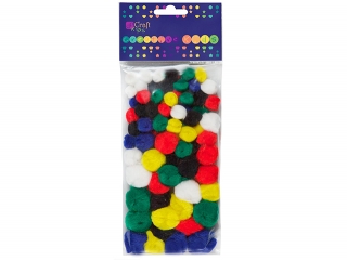 Pompony akrylowe DPCRAFT mix 78szt.