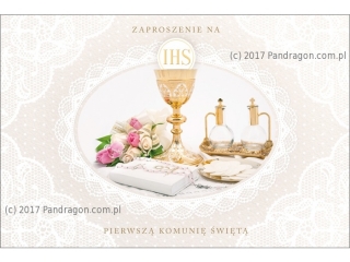 Kartki zaproszenia DRAGON ZM C6-598 Komunia