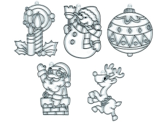 Szablon do farb witra�owych KOH-I-NOOR 9820/6/2 mix �wieta