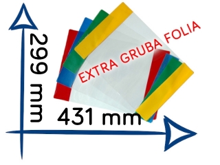 OK-2 Okładka J. Angielski EXTRA gruba folia 299x431 mm A4