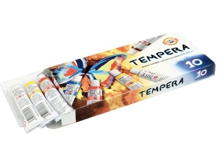 Farby tempery KOH-I-NOOR 10 kolorw 16ml HURT