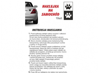 Naklejka na samoch�d �winka