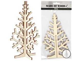 Ozdoba drewniana Choinka, wys 20cm, szer 12cm, 1szt, Edycja Limitowana