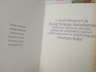 Karnet witeczny AGAMIS B6 brokat