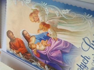 Karnet witeczny AGAMIS B6 brokat