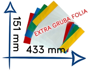 OK-12 Okładki na zeszyt do nut EXTRA gruba folia 151x433 mm
