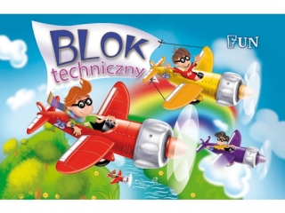 Blok Fun techniczny A4-10 [opakowanie=10szt]