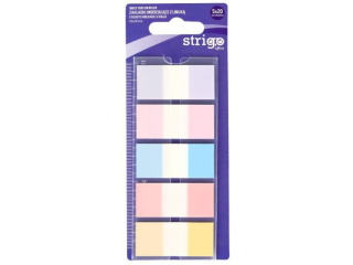 Zak�adki indeksuj�ce STRIGO z linijk� 45x20 100 mix