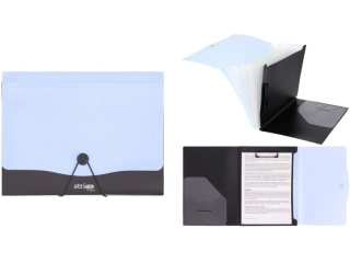 Teczka PP A4 13 przek�adek STRIGO VFILE b��kitna