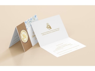 Kartki zaproszenie Komunia DELTA ZF04K 4szt.