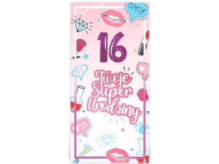 Kartki karnet DL-D Urodziny m�odzie�owe WYMIENNE CYFRY