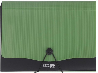 Teczka PP A4 13 przek�adek STRIGO VFILE ciemnozielona