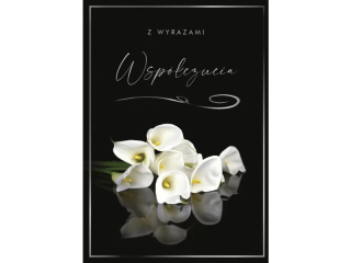 Kartki karnet GM-801 Z Wyrazami wsp�czucia