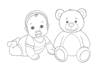 Kolorowanka B5 Modego Artysty - Galeria 7 GAL-105 "Bobasy i Zwierzaki"