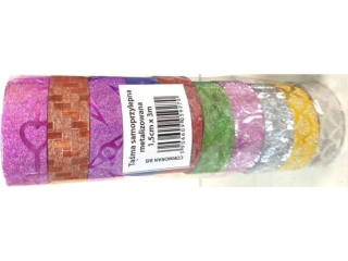 Taśma samoprzylepna metalizowana (1op.=10 rolek)