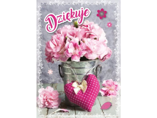 Kartki karnet GM-728 Dzi�kuj�