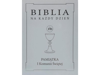 Biblia na każdy dzień Komunia - srebrna obwoluta