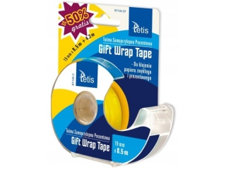 Ta�ma TETIS Gift Wrap z podajnikiem 19mmx12.7m