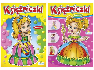 Kolorowanka KRZESIEK A4 16k. Ksi�niczki mix