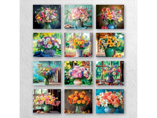 Kalendarz cienny O-PRESS A4 Bukiety 2026