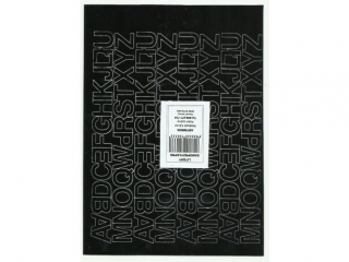 Litery samoprzylepne ART-DRUK  15mm czarne Helvetica 10 arku