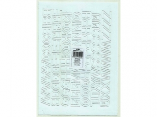 Litery samoprzylepne ART-DRUK  20mm bia�e Helvetica 10 arkus